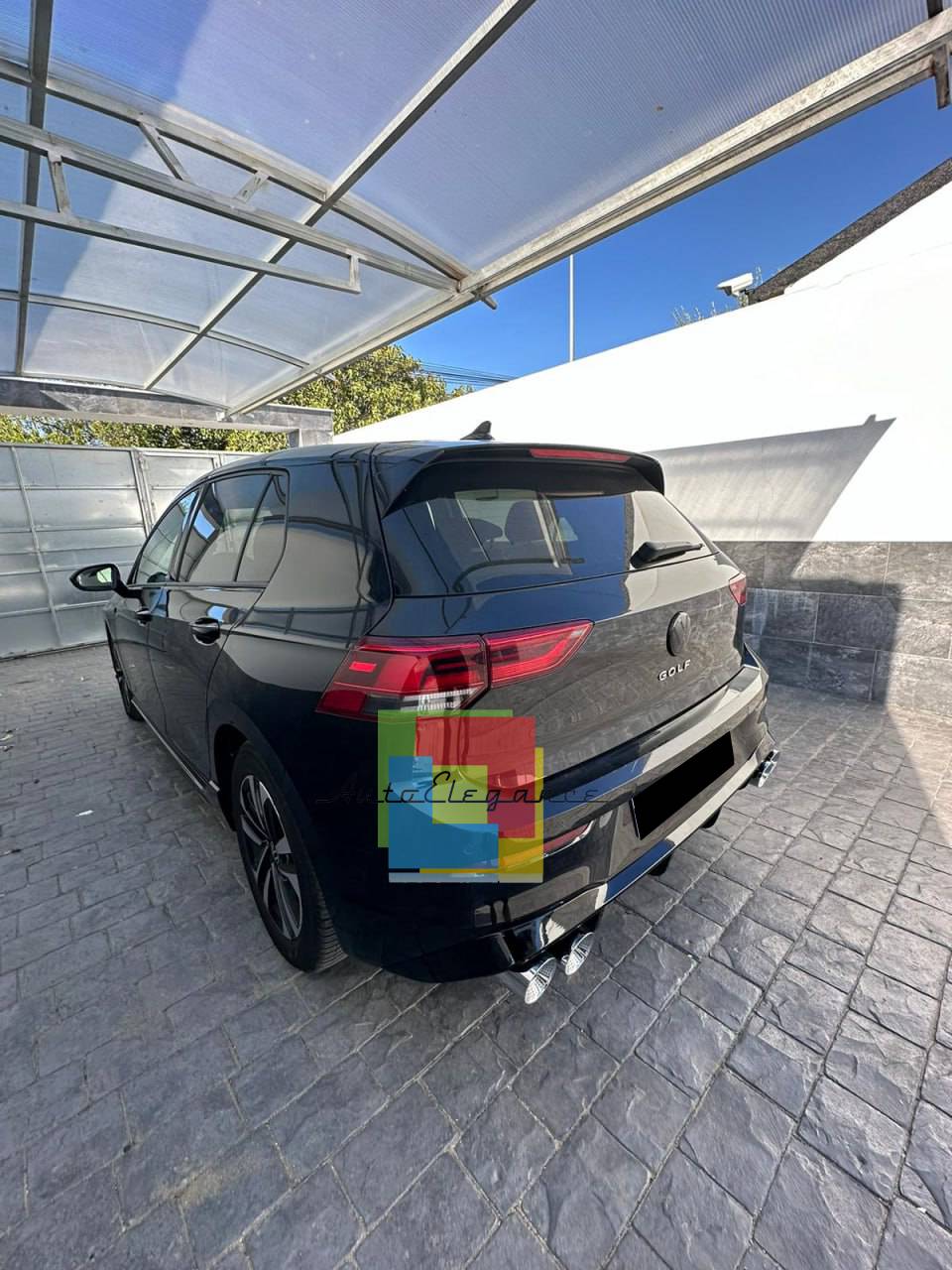 DIFFUSER PASSEND FOR VW GOLF 8 2+2 LOOK R SPORTLICHES DESIGN