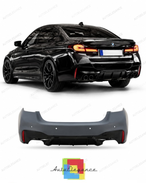 💕PARAURTI POSTERIORE BMW G30 LCI 20-23 LOOK M5 PDC DOPPIA USCITA💕