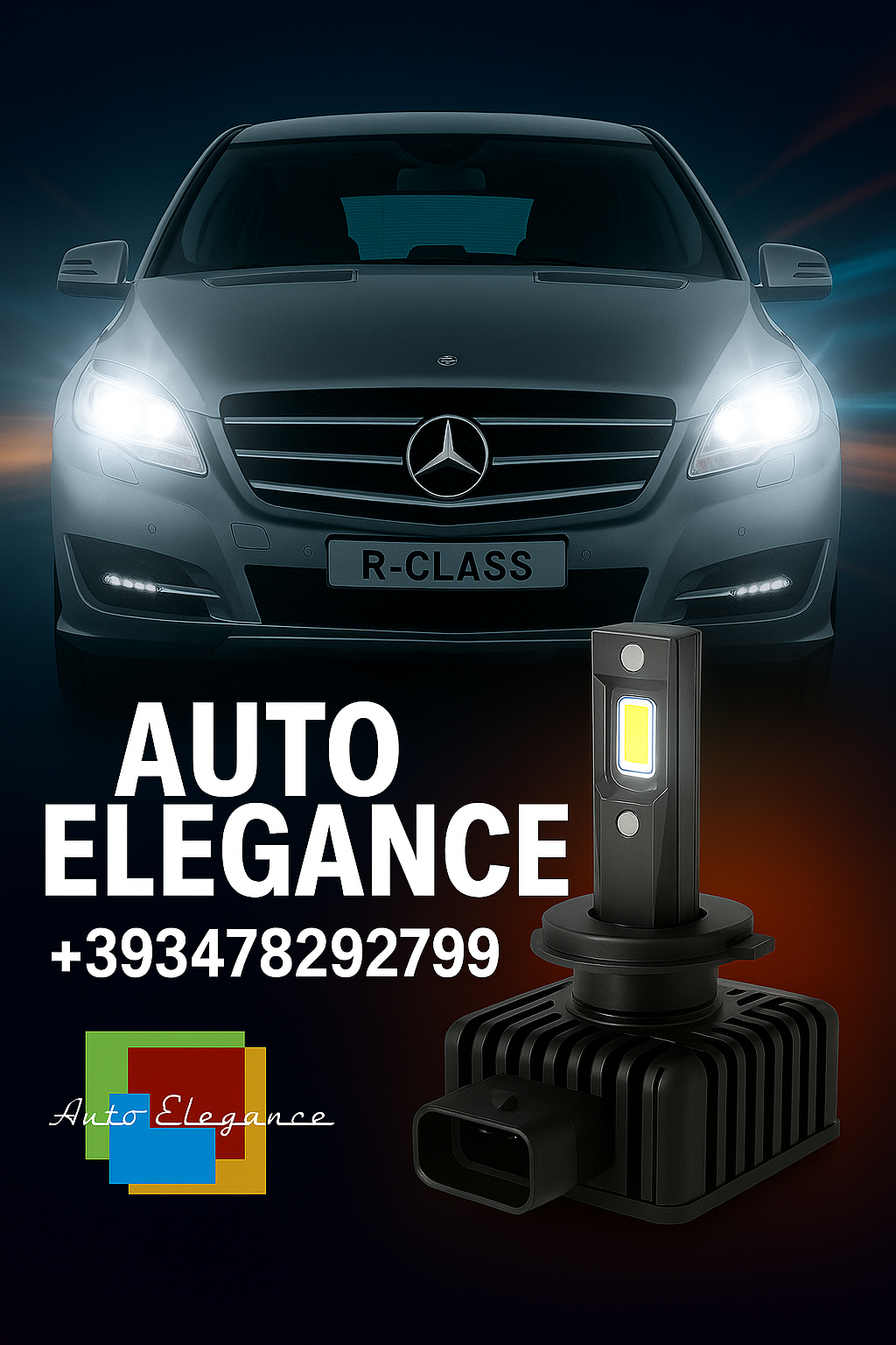 💕COPPIA LAMPADE D1S LED DA XENON A LED PER  MERCEDES CLASSE R💕