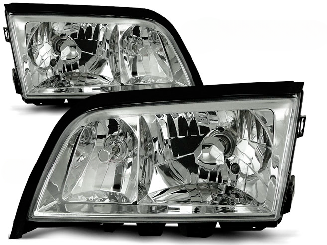 CHROME HEADLIGHTS for MERCEDES W202 C-Class 06.93-06.00 