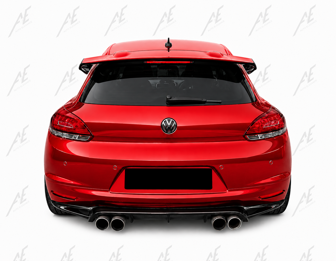 💕ART. 0791 SPOILER SCIROCCO 2008-2013 LOOK R-CUP NERO LUCIDO💕