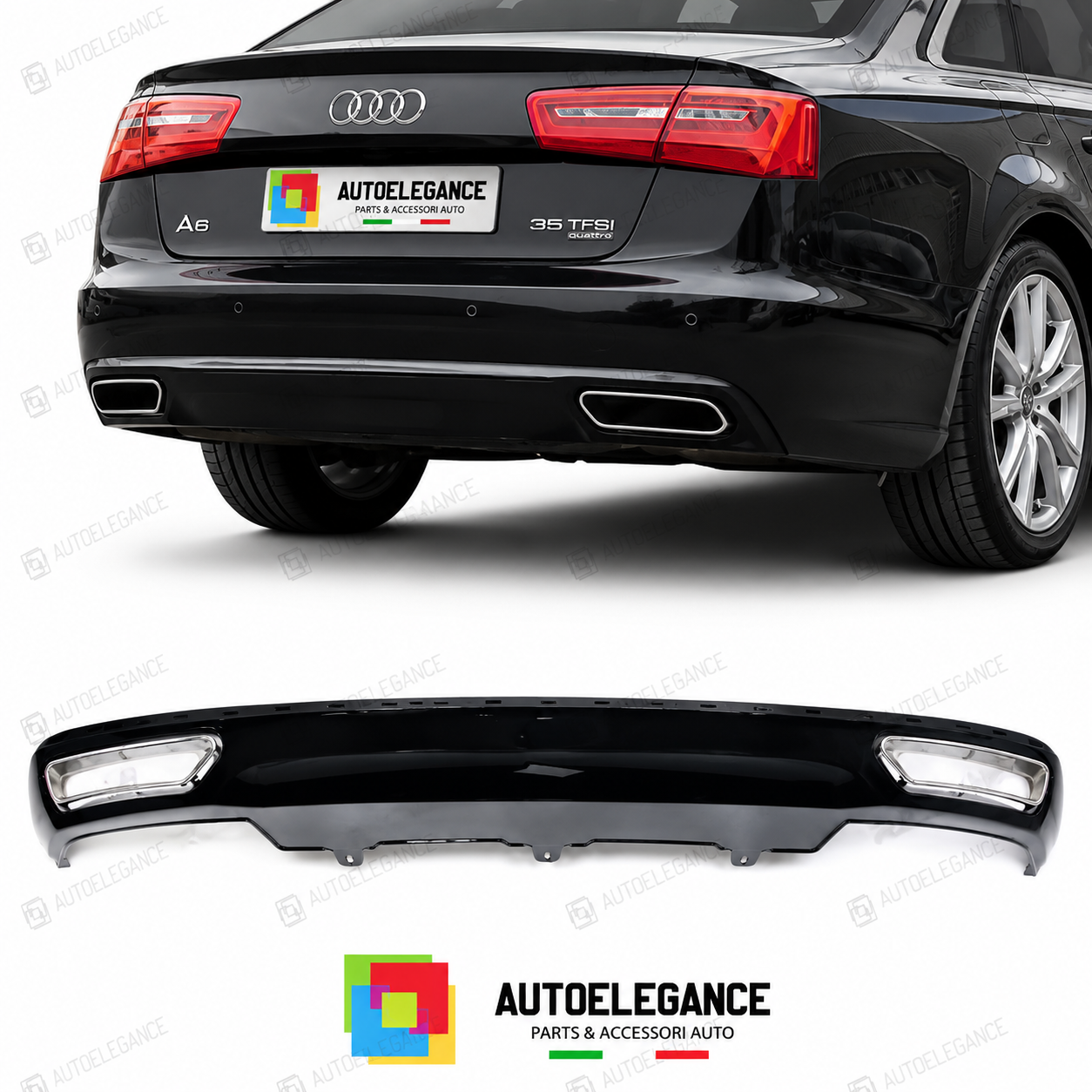 DIFFUSORE AUDI A6 12-15 LOOK W12