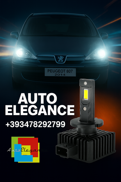 💕COPPIA LAMPADE D1S LED DA XENON A LED PER  PEUGEOT 807💕