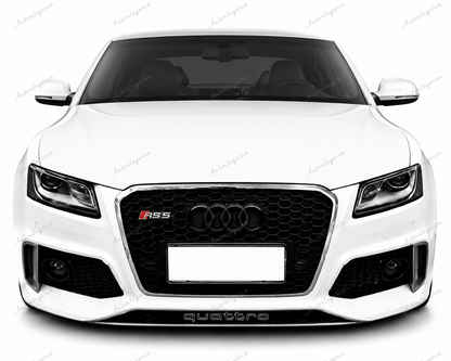 🔥ART.0584 GRIGLIA ADATTO PER AUDI Q5 8R 2012-2016 LOOK RSQ5 BORDO CROMATO🔥
