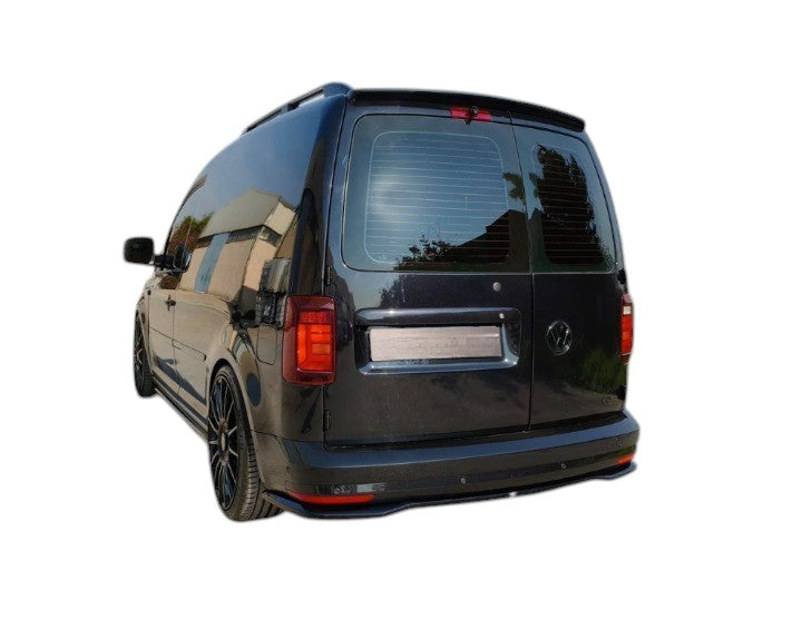💕ART.9707 SPLITTER POSTERIORI Volkswagen Caddy Mk4 NERO LUCIDO 💕