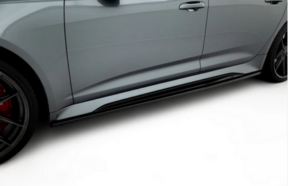 💕ART.2160 SOTTO MINIGONNE AUDI A6 C8 RS6 A7 C8 RS7 19-23 NERO LUCIDO (213cm) 💕
