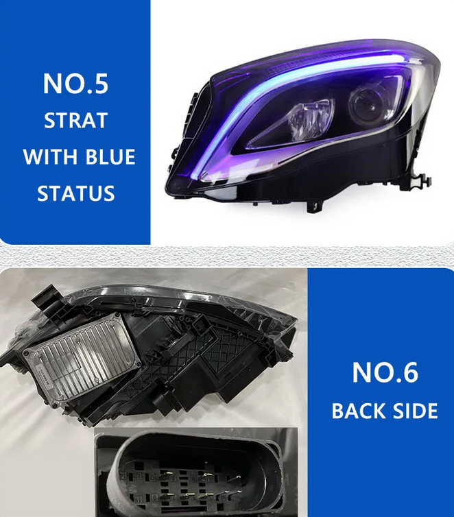 💕ART.4860 FARI  ANTERIORI FULL FULL LED Mercedes-Benz GLA X156 2015-2020💕