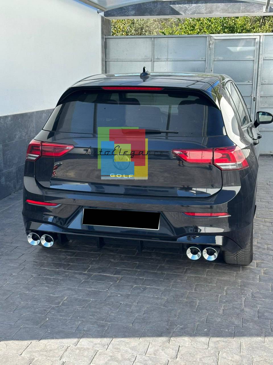 DIFFUSER PASSEND FOR VW GOLF 8 2+2 LOOK R SPORTLICHES DESIGN