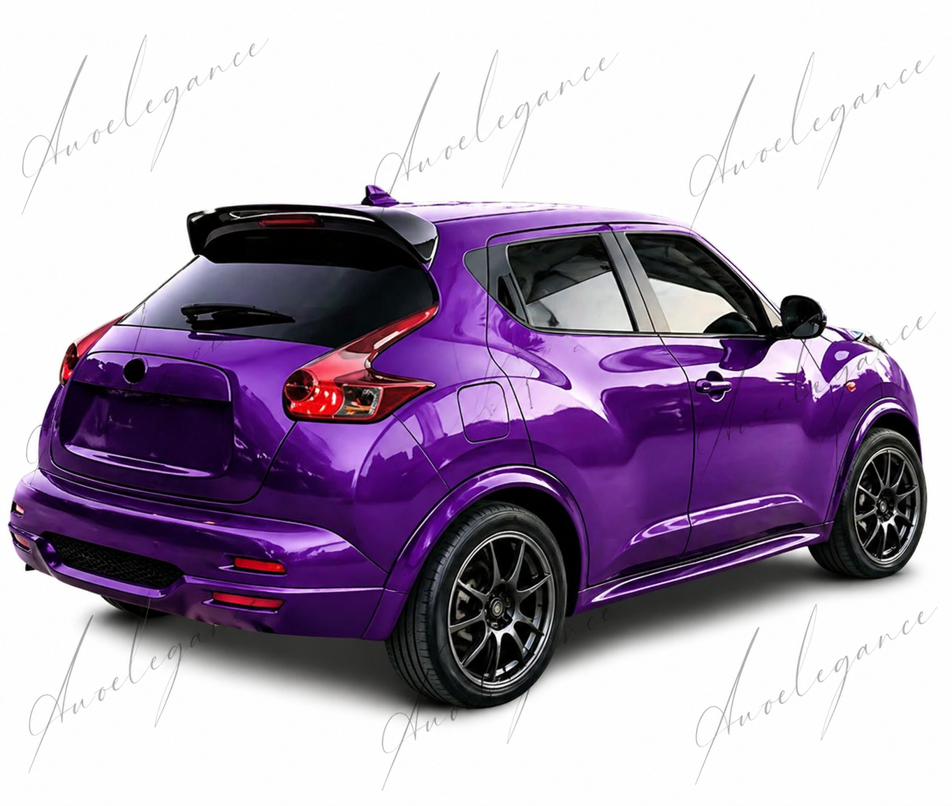 🔥ART.9724 SPOILER POSTERIORE PER TETTO NISSAN JUKE NERO LUCIDO IN ABS 10 -19🔥