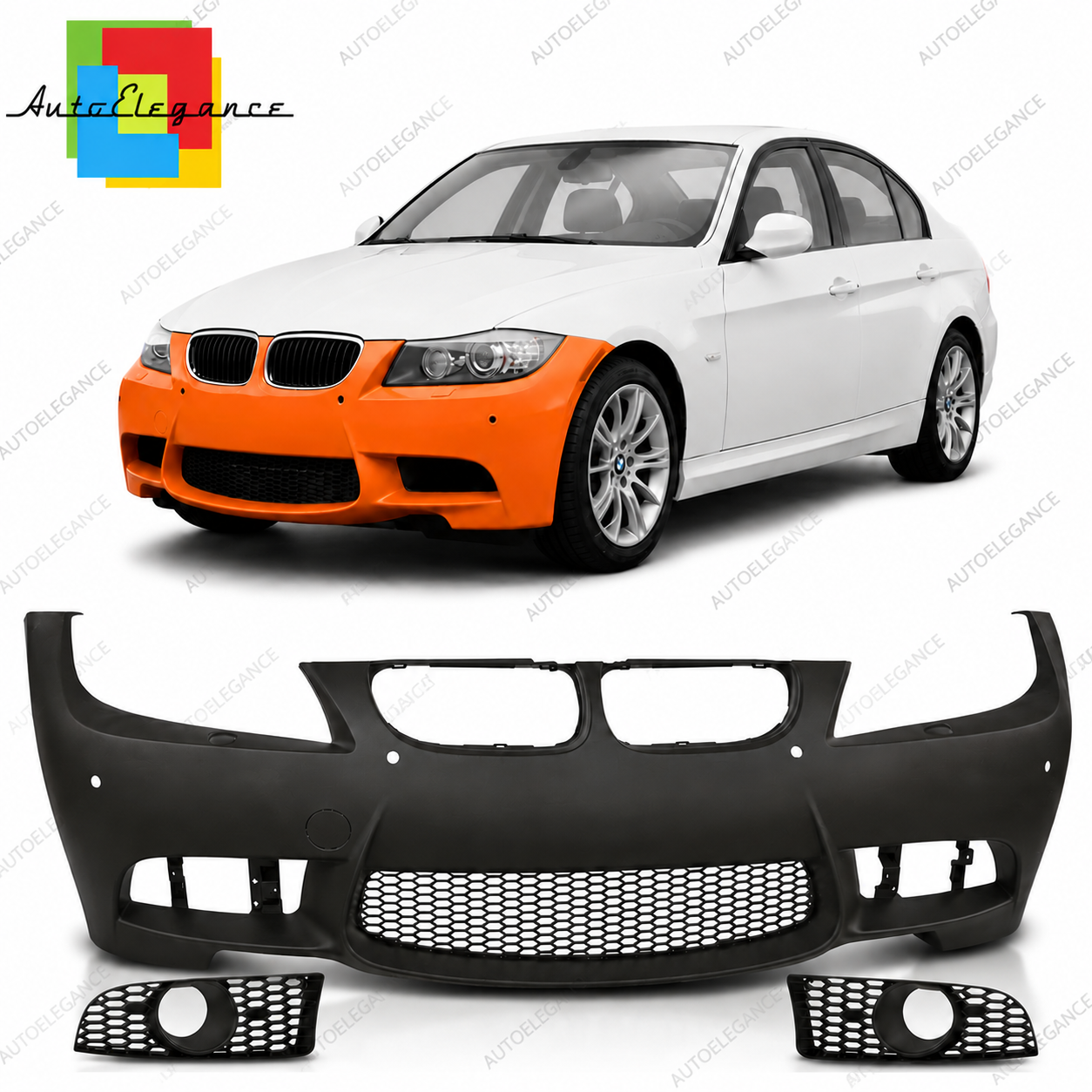 👉Paraurti anteriore PDC SRA adatto per BMW Serie 3 E90 E91 2008-2011👈