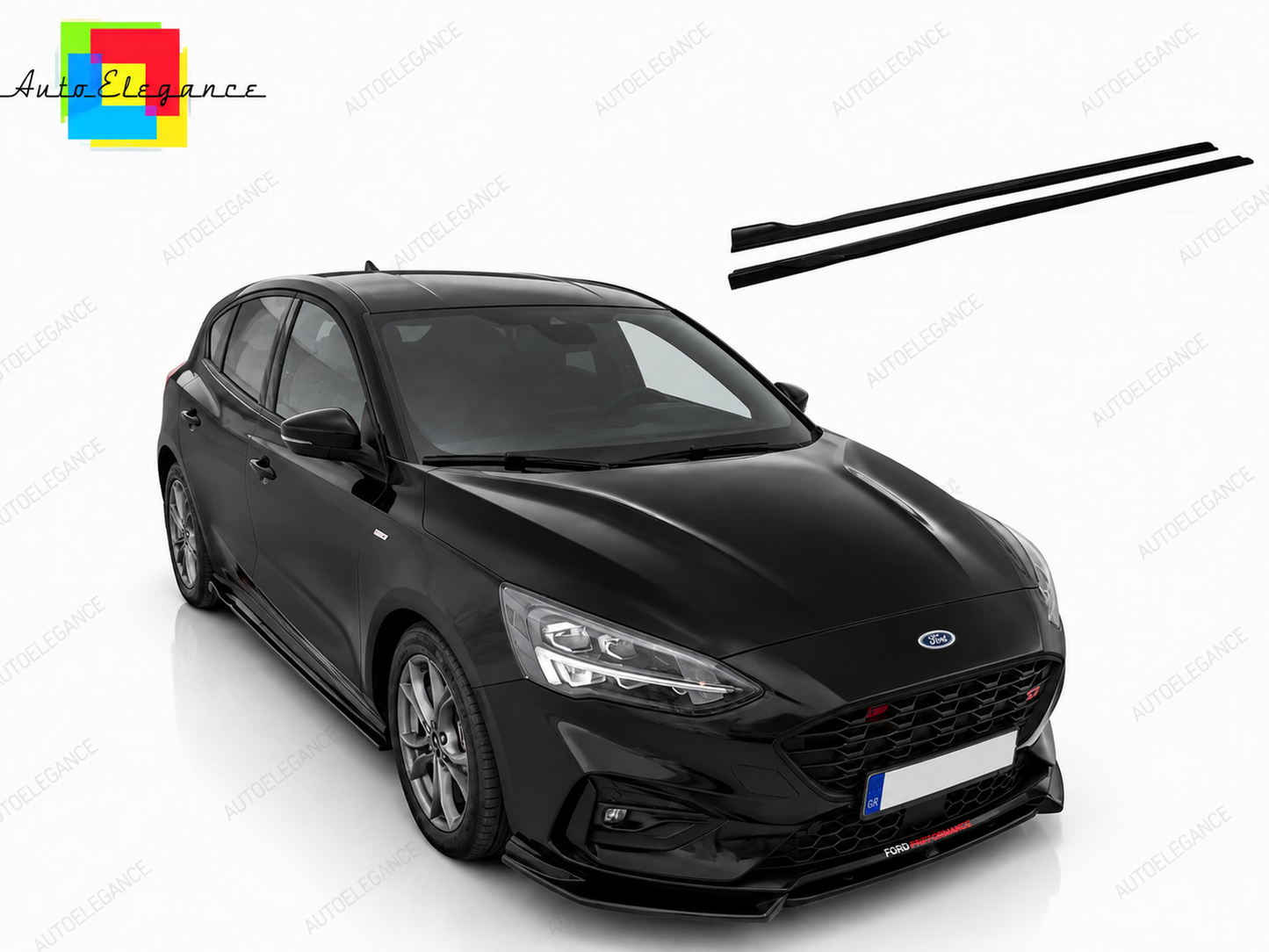 👉Prolunghe Minigonne Laterali Ford Focus MK4 ST ST-Line 18- Nero Lucido👈