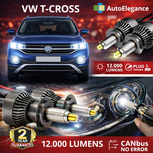 KIT LED per VW T-CROSS ANABAGLIANTI H7 CANBUS Bianco 6500K 360 gradi