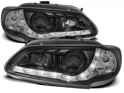 HEADLIGHTS SUITABLE FOR RENAULT MEGANE/SCENIC 96-02.99 DAYLIGHT BLACK 