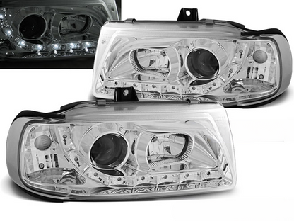 FARI ANTERIORI DAYLIGHT CHROME per SEAT IBIZA/CORDOBA/POLO VARIANT, BERLINA 10.93-08.99