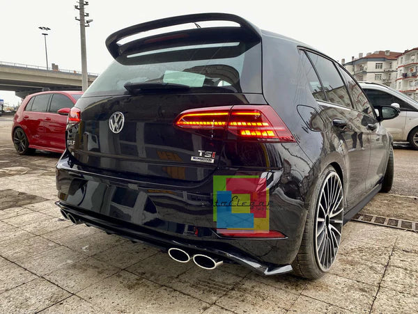 🔥ART.0121 MINIGONNE LATERALI VW GOLF 7 VII 2012-2019 ABS NERO LUCIDO🔥