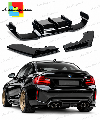 👉Diffusore paraurti M Performance adatto per BMW M2 (F87) 15-21 Nero lucido👈
