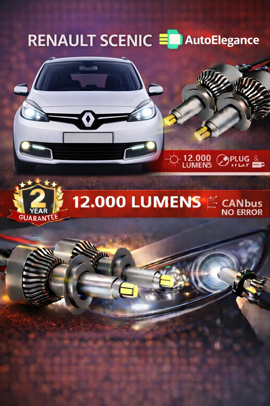 KIT LED Renault Scenic ANABAGLIANTI H7 CANBUS Bianco 6500K 360 gradi