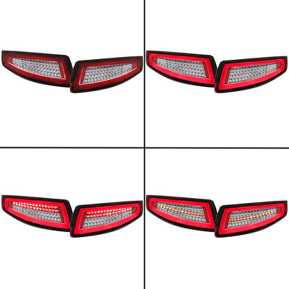 💫ART.4221 Fari Posteriori LED (rosse trasparenti) per Porsche 911 997  04-08💫