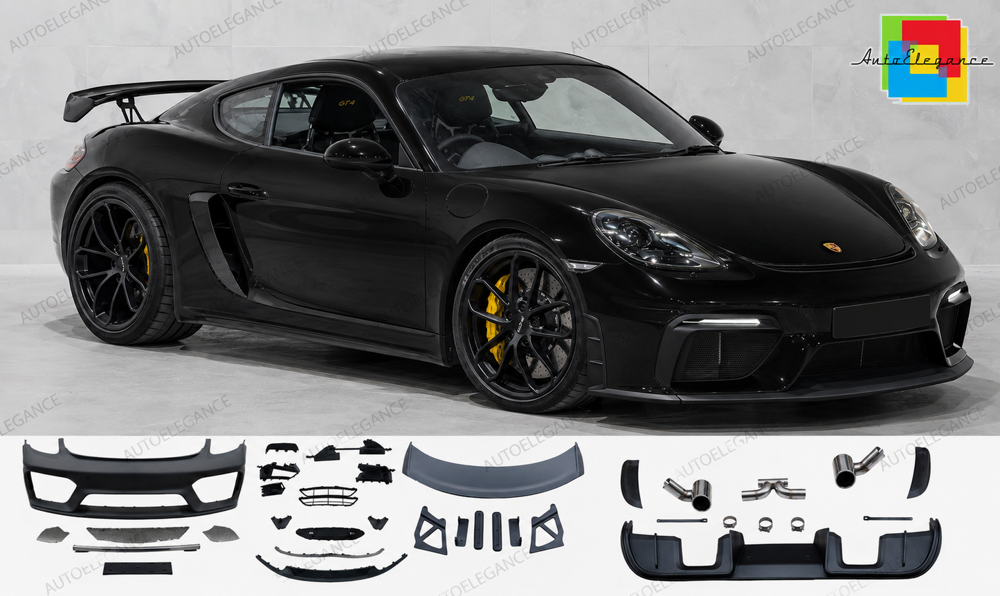 👉BodyKit Carrozzeria Stile GT4 Porsche 718 Boxster Cayman 982 (17-23)👈