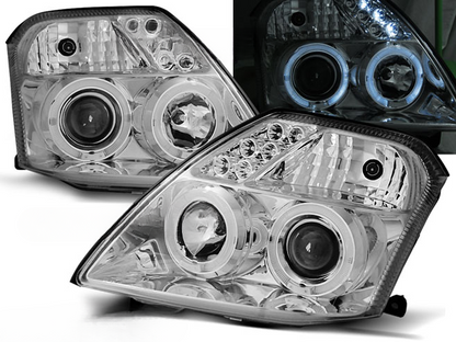 FARI ADATTI COMPATIBILI PER CITROEN C2 09.03-10 ANGEL EYES CHROME