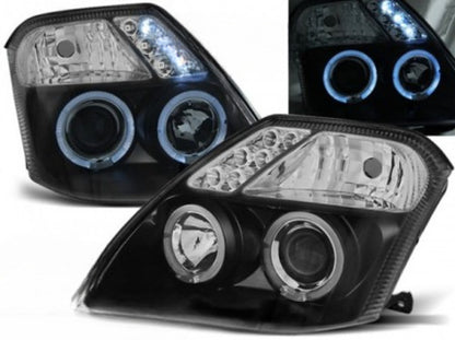 ⭐FARRI ADATTO PER CITROEN C2 09.03-10 ANGEL EYES NERI⭐