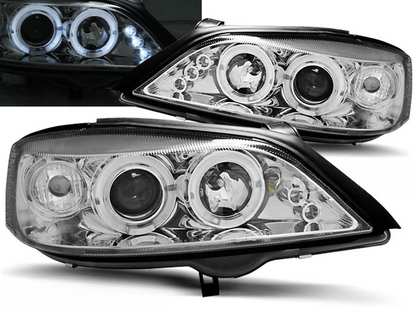 FARI ADATTI COMPATIBILI PER OPEL ASTRA G 02.98-02.04 ANGEL EYES CROMATI