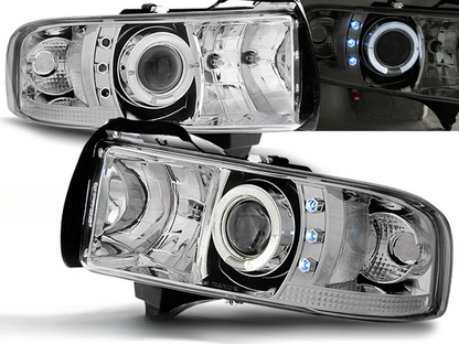 FARI ANGEL EYES  ADATTI PER DODGE RAM 94-01  CROMATI