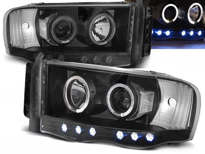 FARI ADATTI COMPATIBILI PER DODGE RAM 02-06 ANGEL EYES NERO