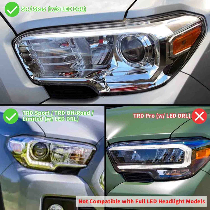 Fari a proiettore a matrice LED per Toyota Tacoma N300 2015-2023