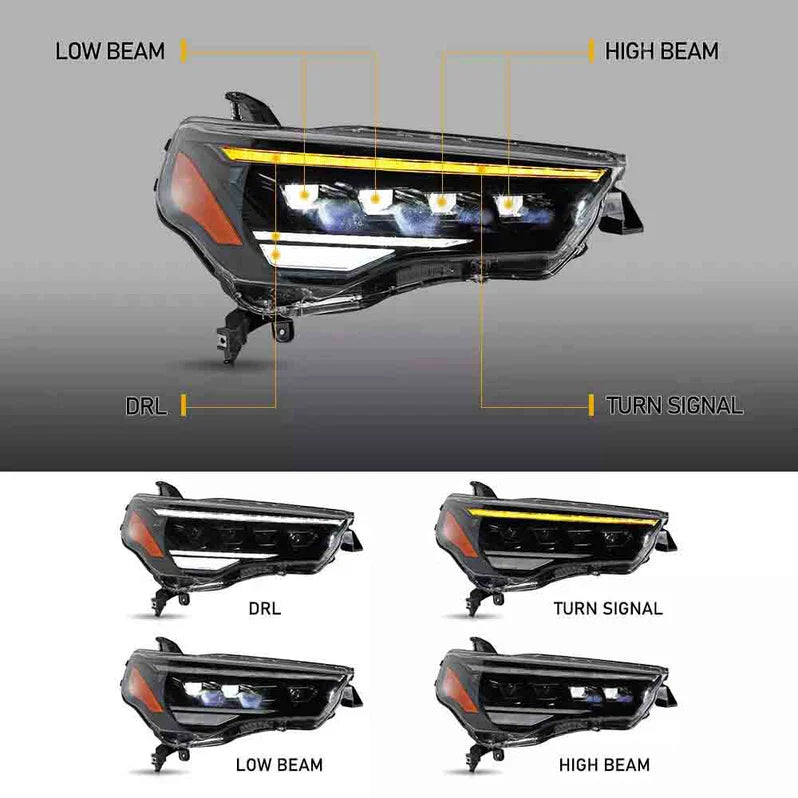 LED Headlights for Toyota 4Runner 2014-2024 