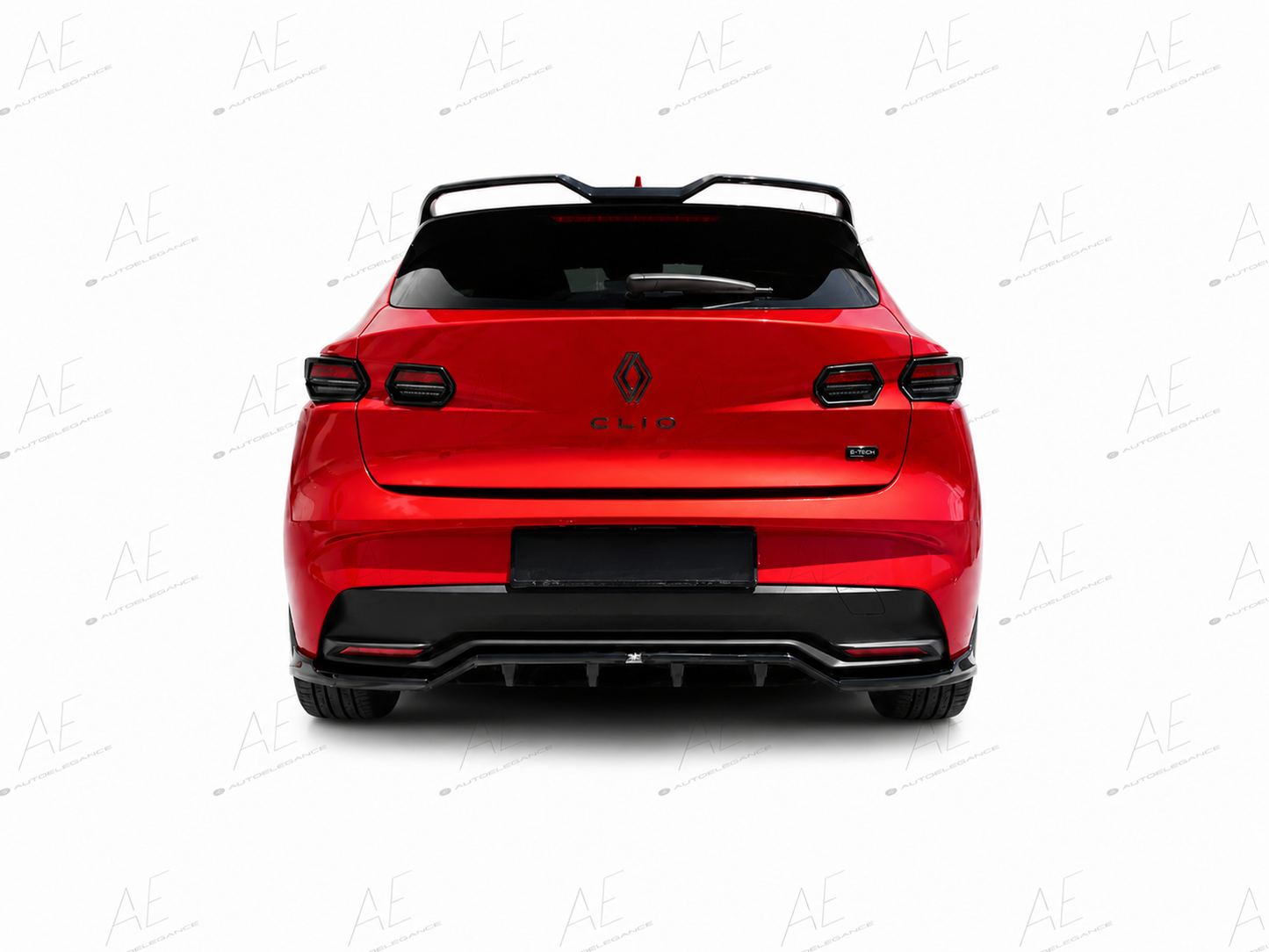 💕ART.10126 SPLITTER POSTRIORI  Renault Clio Mk6 NERO LUCIDO💕