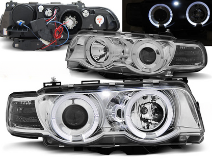 FARI ALLO XENO ANGEL EYES CHROME ADATTI COMPATIBILI PER BMW E38 09.98-07.01