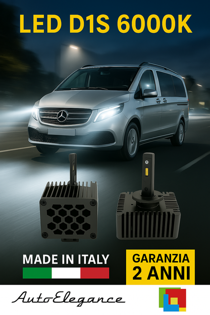 ❤️ KIT LED D1S 6000K BIANCO GHIACCIO ANABBAGLIANTI PER  MERCEDES VIANO❤️
