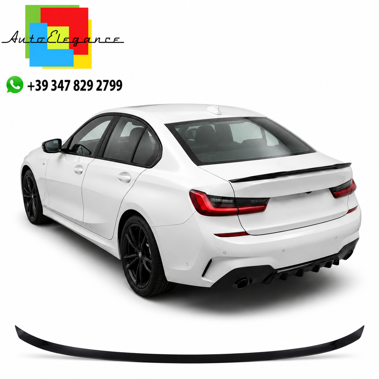 SPLITTER SUITABLE FOR VW GOLF 8 GTI GTD RLINE LOOK GLOSSY BLACK SPORTY DESIGN 