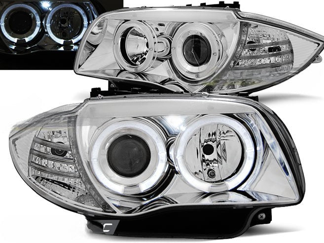 🤩FARI ANGEL EYES CROMATI ADATTI PER BMW 1 E87/E81/82/88 04-11🤩