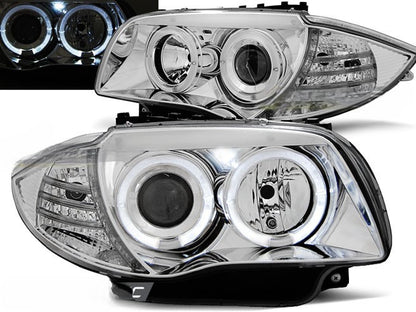 🤩FARI ANGEL EYES CROMATI ADATTI PER BMW 1 E87/E81/82/88 04-11🤩
