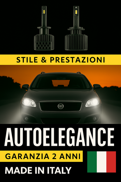 ⭐KIT LED D1S 6000K ANABBAGLIANTI PER FIAT CROMA – LUCE BIANCA POTENTE ⭐