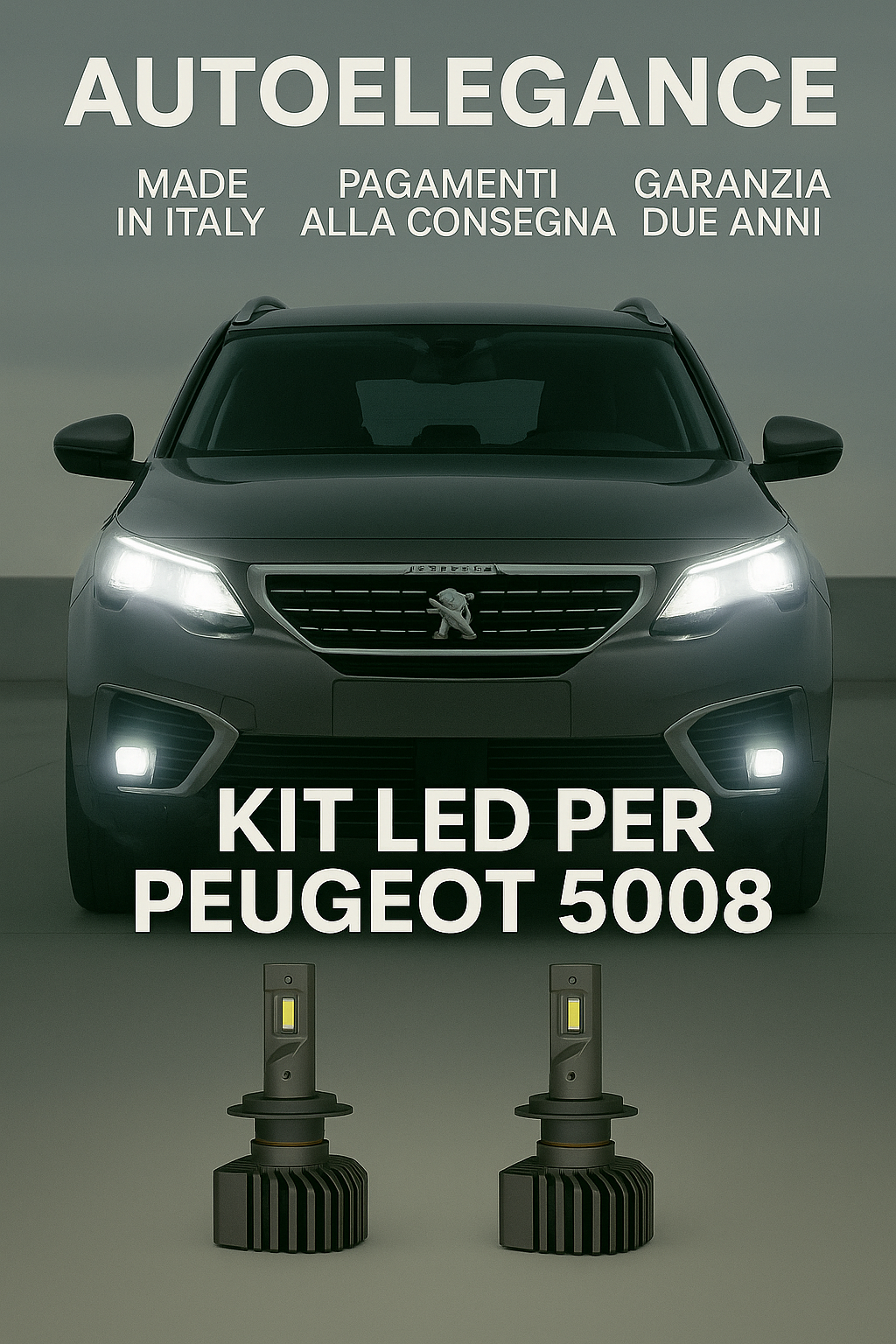 🔥KIT LED D1S 6000K Anabbaglianti per Peugeot 5008 | Bianco CANBUS🔥