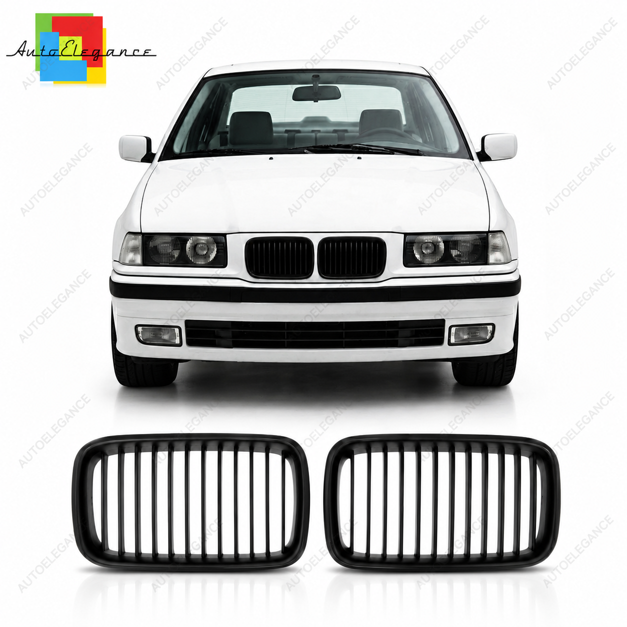 SPLITTER SUITABLE FOR VW GOLF 8 GTI GTD RLINE LOOK GLOSSY BLACK SPORTY DESIGN 