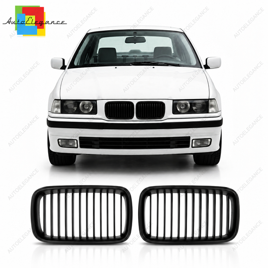 👉Griglia anteriore a linea singola nero opaco adatta per BMW Serie3 E36 91-96👈