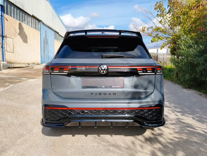 ART.9555 SPLITTER Volkswagen Tiguan Mk3 R-Line NERO  LUCIDO