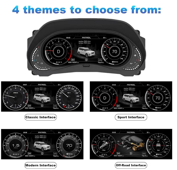 💕 VIRTUAL  COCKPIT Nissan Patrol Y62 2008-2022 💕