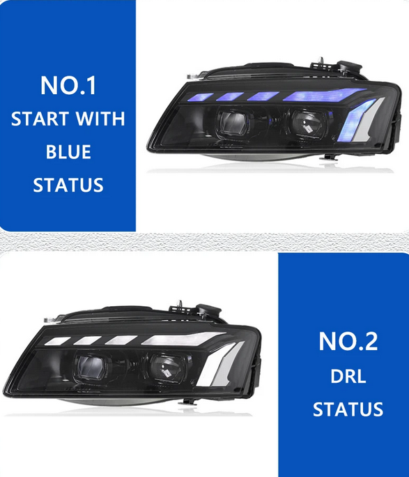 💕ART.8381 FARI ANTERIORI FULL FULL LED Audi A5 2008-2011💕