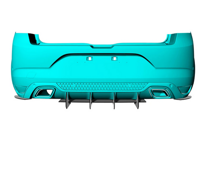💕ART.8351 SPLITTER POSTERIORI  Renault Megane GT Style 2015 - 2020  💕