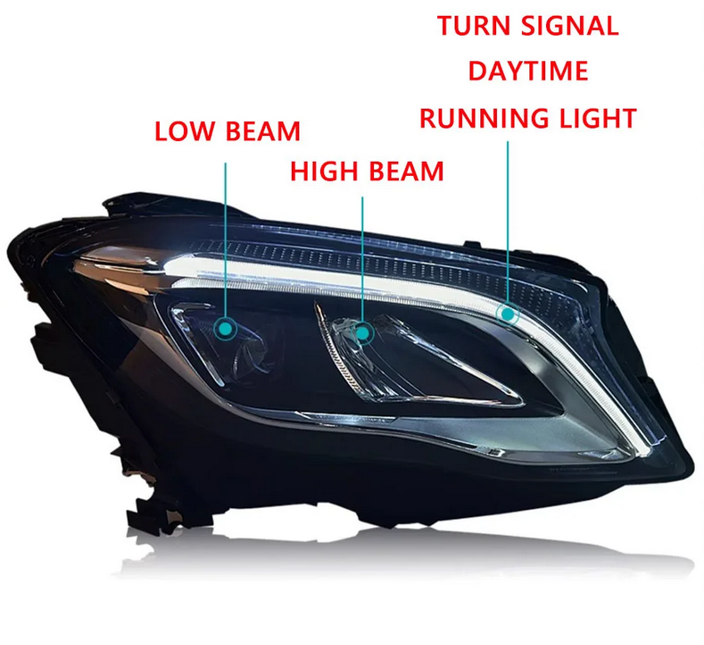 💕ART.4860 FARI  ANTERIORI FULL FULL LED Mercedes-Benz GLA X156 2015-2020💕
