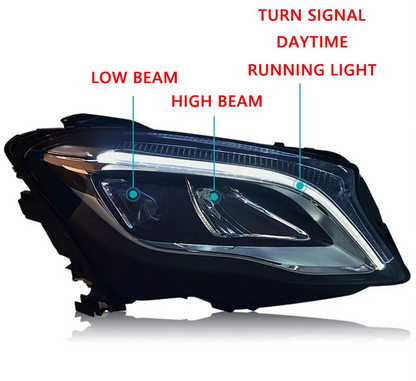 💕ART.4860 FARI  ANTERIORI FULL FULL LED Mercedes-Benz GLA X156 2015-2020💕