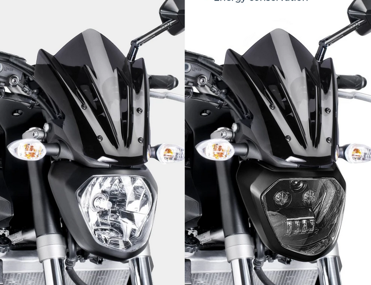 💕ART.7875 FARO MOTO FULL FULL LED YAMAHA MT07 Headlight FZ07 2014 -2017 DRL💕