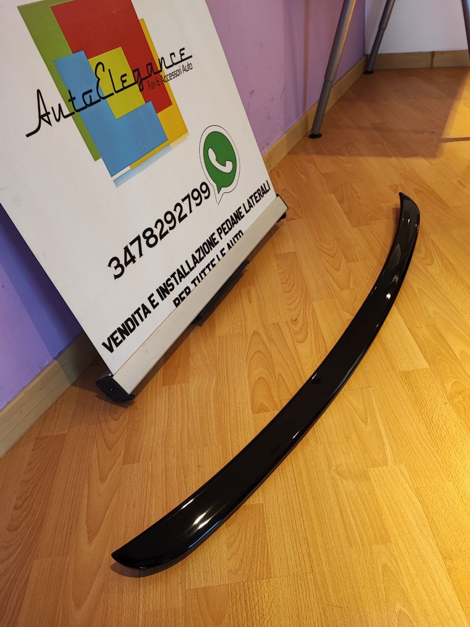 SPOILER ADATTO PER MERCEDES CLASSE E W211 BERLINA 2003-2008 NERO LUCIDO