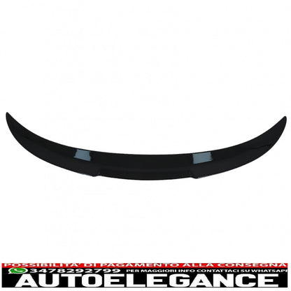 spoiler per bagagliaio con paraurti posteriore spoiler mantovana diffusore doppia uscita adatto per bmw serie 3 f30 (2011-2019) m4 csl performance design nero pianoforte