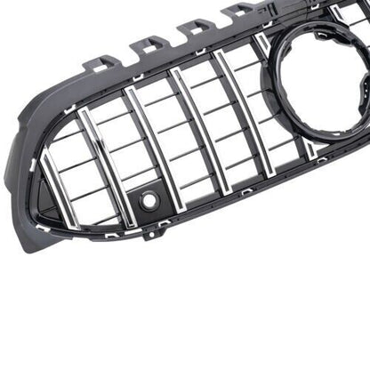 GT Panamericana grille suitable for Mercedes A-Class W177 from 18 silver black-mo 